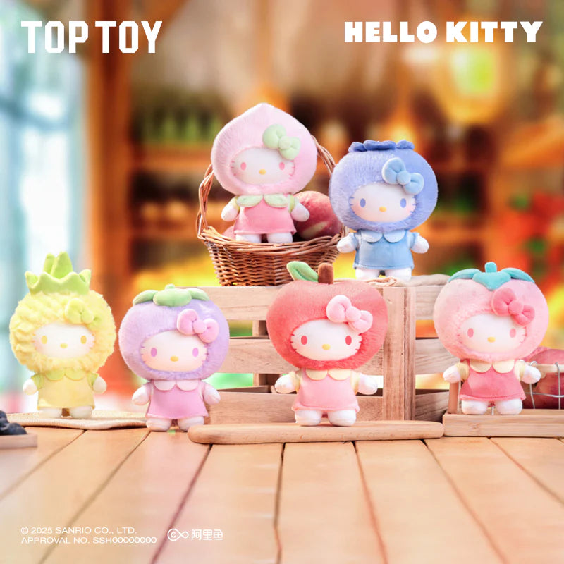 Hello Kitty x TopToy - Fruity Paradise Vinyl Plush Keychain Blind Box