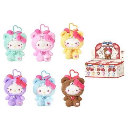 Kuromi Teddy Pajamas plush keychain Sanrio blind box