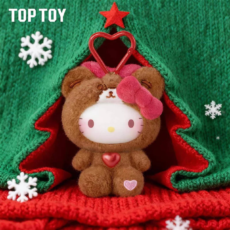 Top Toy HELLO KITTY Teddy Pajamas Plush Keychain Series Blind Box