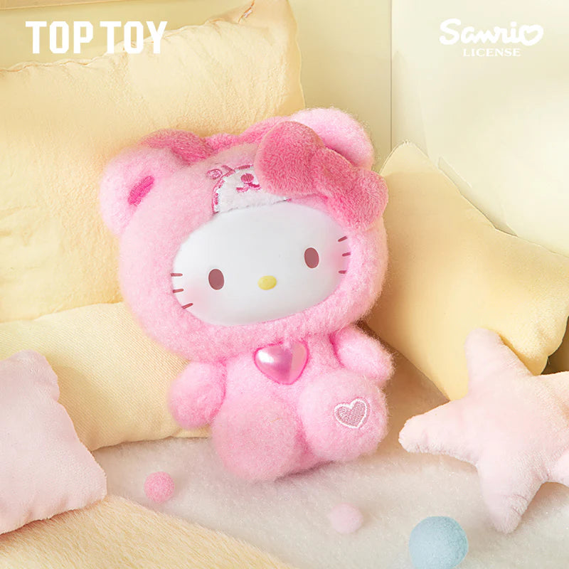 Hello Kitty Teddy Pajamas plush keychain blind box packaging