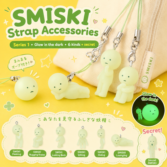 SMISKI Strap Accessory Series 1 glow in the dark keychain blind box - authentic Dreams collectible