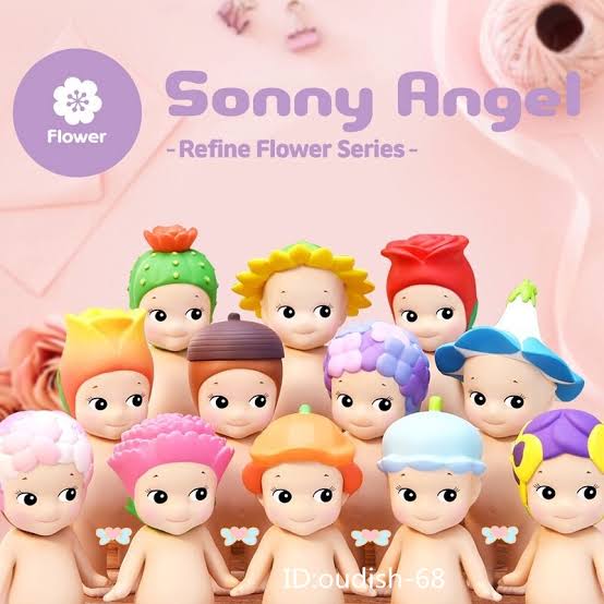 Sonny Angel Flower Series mini figure close-up - flower headgear collectible