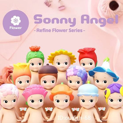Sonny Angel Flower Series mini figure close-up - flower headgear collectible