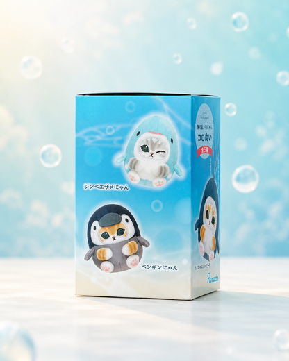 Kawaii mofusand Koronui sea creature blind box plush with elastic strap from Kawaii Bliss Co