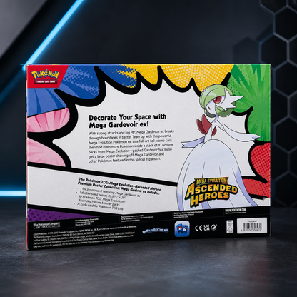 Pokémon TCG Mega Evolution Ascended Heroes Premium Poster Collection Mega Gardevoir ex sealed box