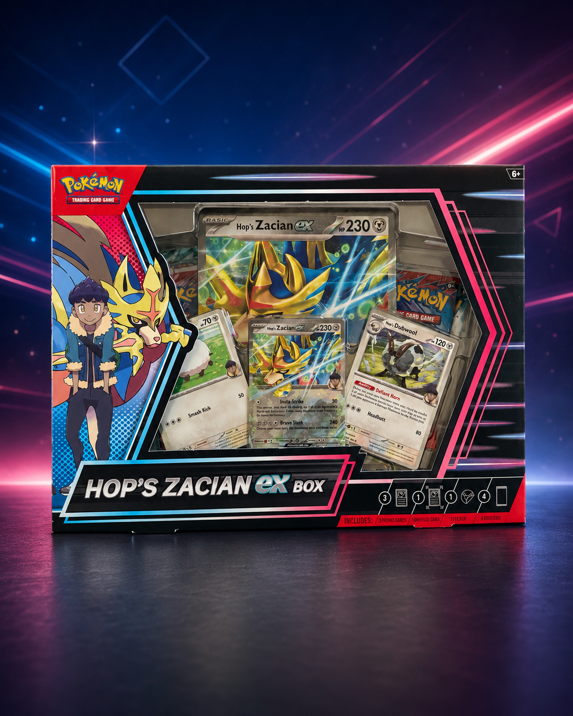 Pokémon TCG: Hop's Zacian ex Box · Factory Sealed