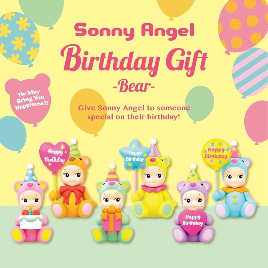 Sonny Angel Birthday Gift Series bear-costume blind box figure