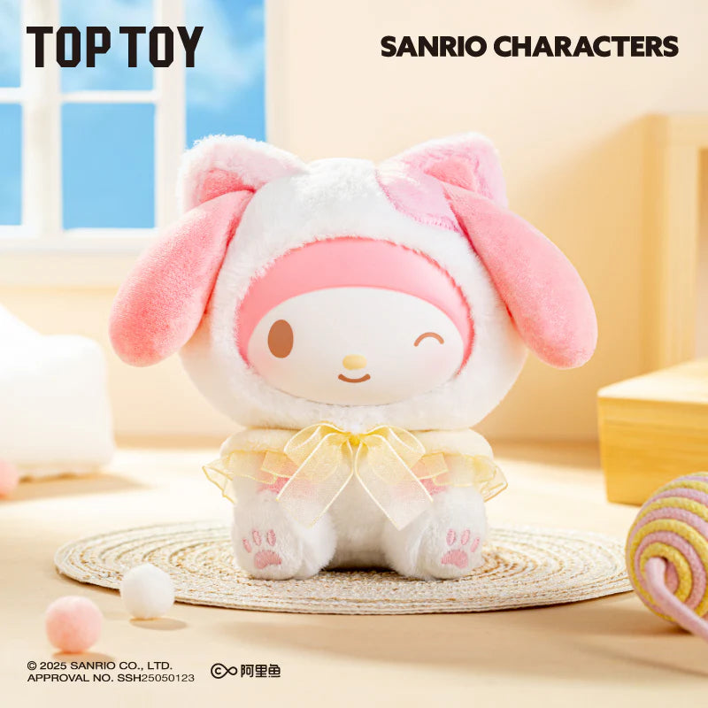 Sanrio Play With Kittens collectible plush keychain