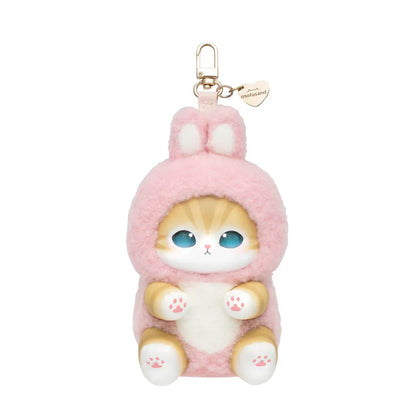 Mofusand Fluffy Kittens Kiramekko bunny plush keychain pastel kawaii toy