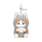 Mofusand Fluffy Kittens Kiramekko gray cat plush keychain collectible toy