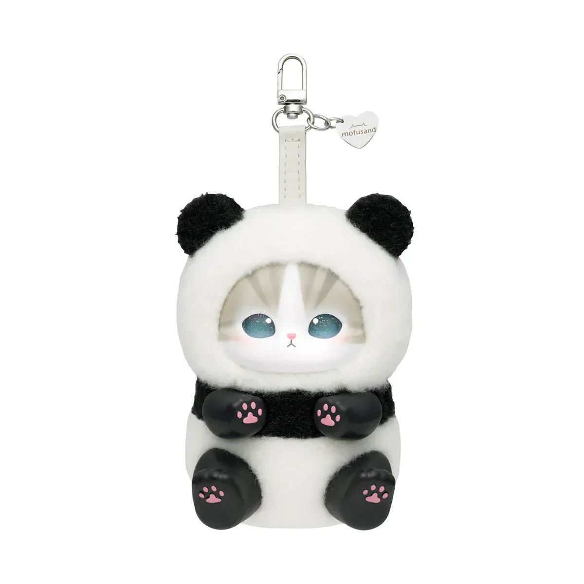 Mofusand Fluffy Kittens Kiramekko panda plush keychain collectible
