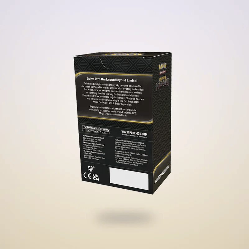 Animated back of the Pitch Black Booster Bundle on a light backdrop