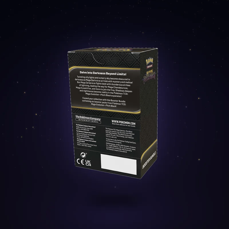Animated back of the Pitch Black Booster Bundle floating