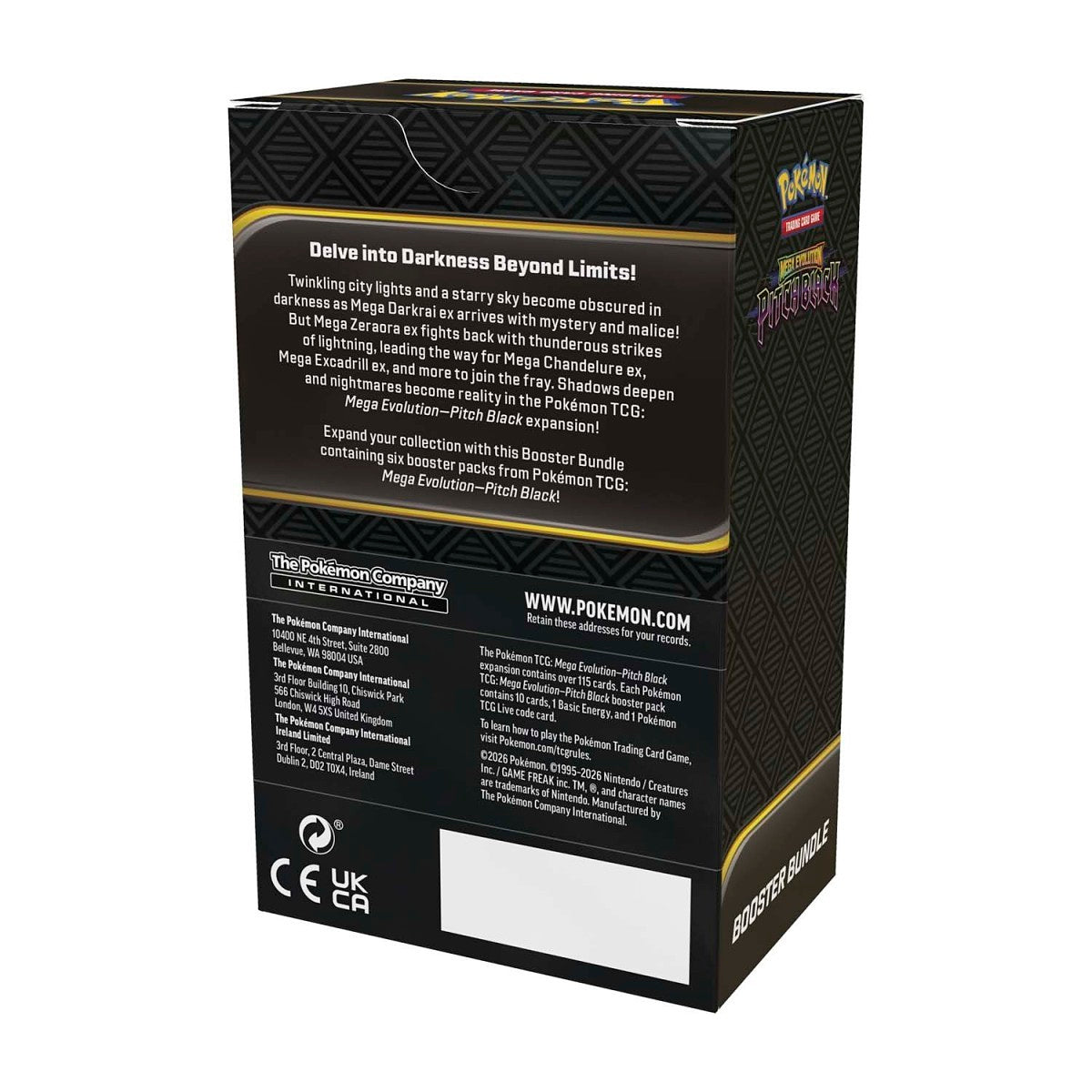 Pitch Black Booster Bundle box back on white