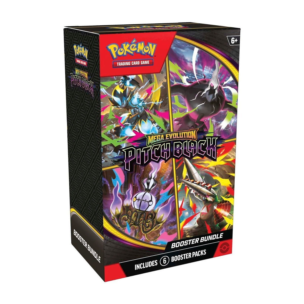 Pokémon TCG Mega Evolution Pitch Black Booster Bundle box front on white