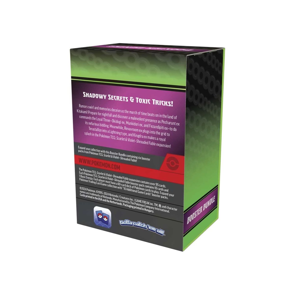 Shrouded Fable Booster Bundle box back on white