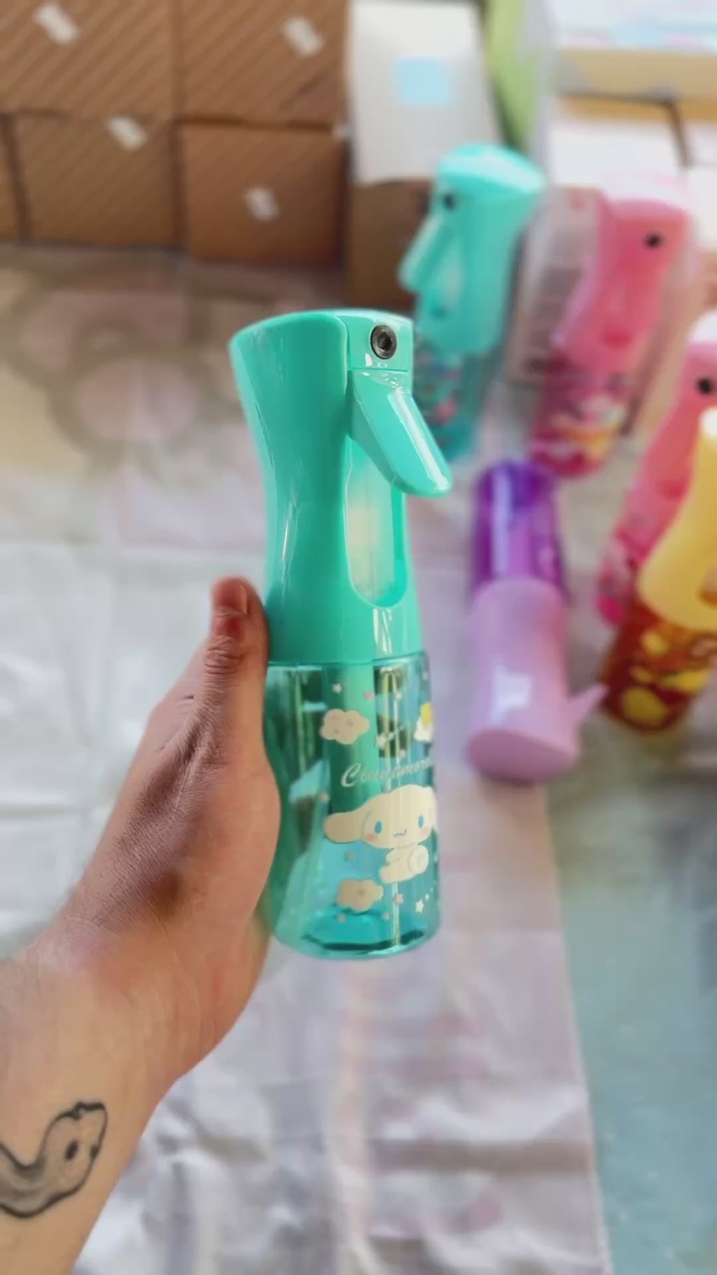 Spray Bottles with Characters!